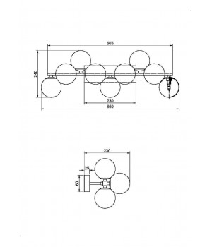 Настенный светильник (бра) Maytoni MOD547WL-09B-foto2