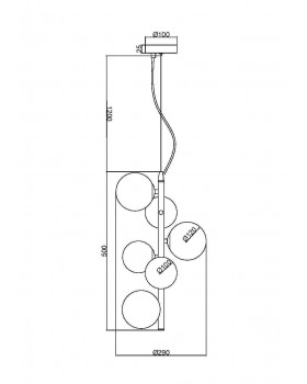 Подвесной светильник Maytoni MOD545PL-06CH-foto2