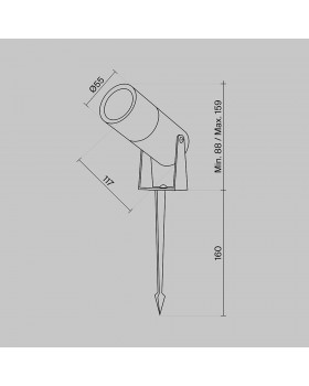 Ландшафтный светильник Outdoor O050FL-L5W3K-foto6