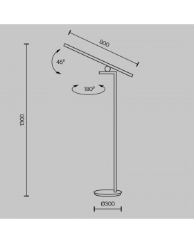 Напольный светильник (торшер) Maytoni MOD363FL-L14B3K-foto6