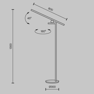 Напольный светильник (торшер) Maytoni MOD363FL-L14B3K-foto6