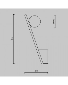 Настенный светильник (бра) Maytoni MOD175WL-01B-foto6