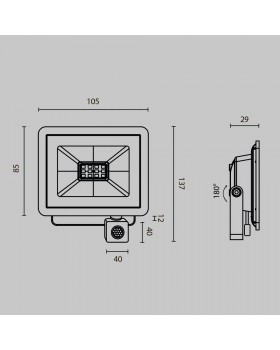 Прожектор Outdoor FL001-L10B6KSR-foto9