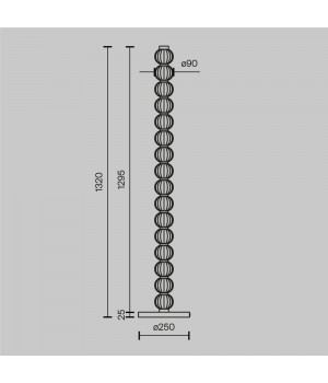 Напольный светильник (торшер) Maytoni MOD555FL-L23G3K-foto6