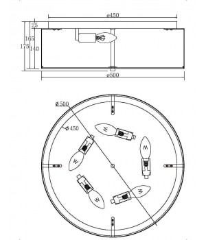 Потолочный светильник Maytoni MOD096CL-05G-foto2