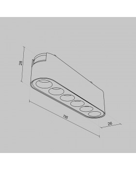 Трековый светильник Technical TR082-1-6W4K-M-B-foto7