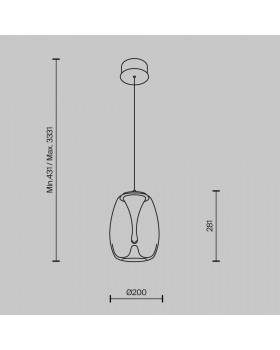 Подвесной светильник Maytoni MOD282PL-L8G3K-foto12