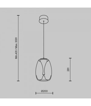 Подвесной светильник Maytoni MOD282PL-L8G3K-foto12