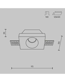 Встраиваемый светильник Technical DL001-WW-01-W-foto8