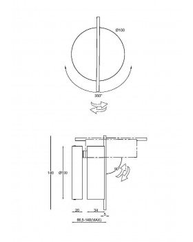 Настенный светильник (бра) Maytoni MOD180WL-L4W3K1-foto8