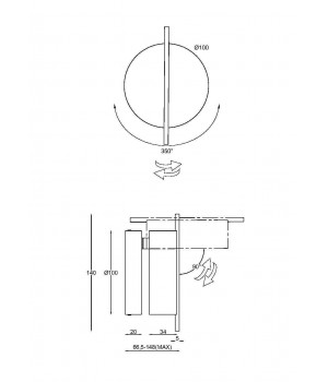 Настенный светильник (бра) Maytoni MOD180WL-L4W3K1-foto8