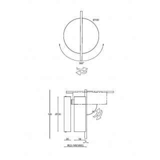 Настенный светильник (бра) Maytoni MOD180WL-L4W3K1-foto8