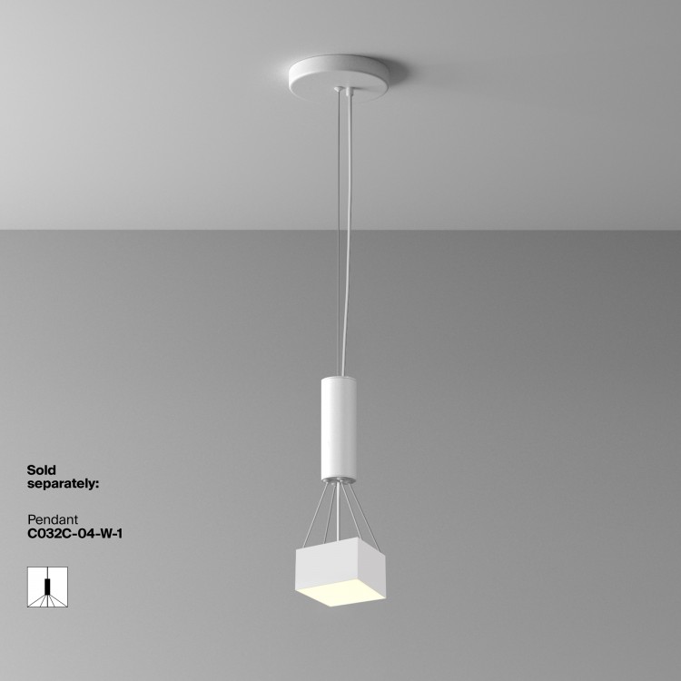 Потолочный светильник Technical C032CL-12W3K-SQ-W