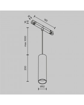 Трековый подвесной светильник Technical TR041-4-12W3K-M-DS-BBS-foto8