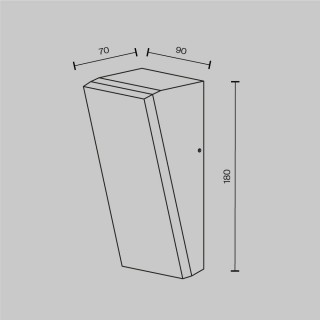 Настенный светильник (бра) Outdoor O436WL-L10GF3K1-foto7