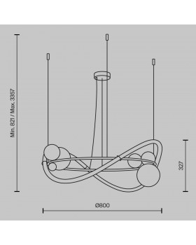 Подвесной светильник Maytoni MOD289PL-L53BS3K-foto2