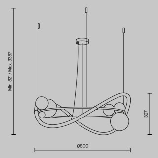 Подвесной светильник Maytoni MOD289PL-L53BS3K-foto2
