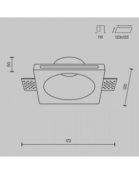 Встраиваемый светильник Technical DL001-1-01-W-1-foto8