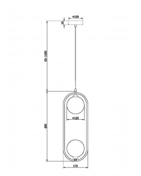 Подвесной светильник Maytoni MOD013PL-02BS1-foto2
