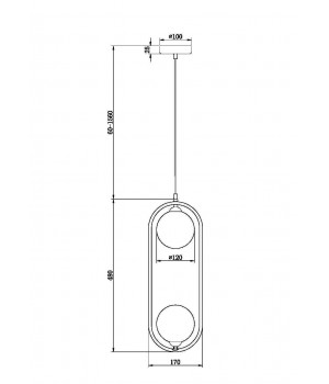 Подвесной светильник Maytoni MOD013PL-02BS1-foto2