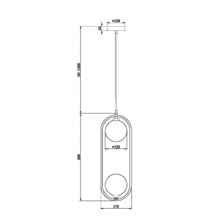 Подвесной светильник Maytoni MOD013PL-02BS1-foto2