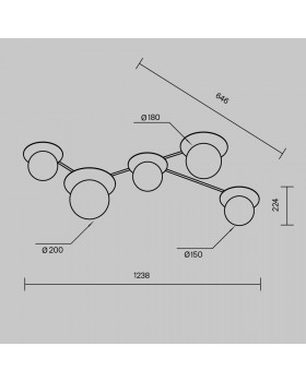 Потолочный светильник Maytoni MOD291CL-05BS1-foto4