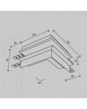 Комплектующие для встраиваемой трековой системы Technical TRA34CO-42W-foto6