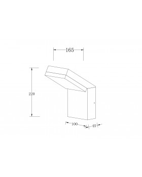 Настенный светильник (бра) Outdoor O595WL-L12B3K-foto2