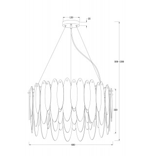 Подвесной светильник Freya FR5217PL-08FG-foto6