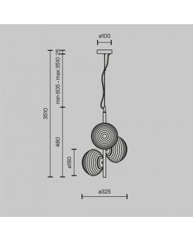 Подвесной светильник Maytoni MOD268PL-03G-foto6