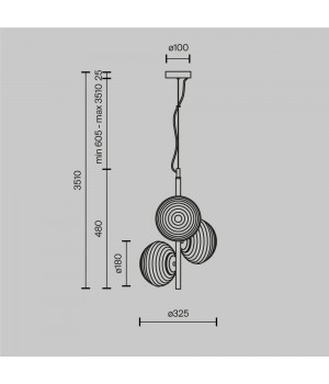 Подвесной светильник Maytoni MOD268PL-03G-foto6
