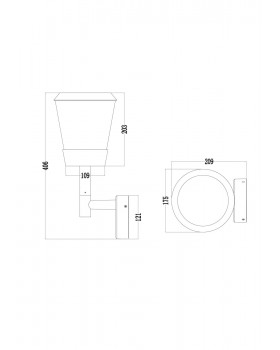 Настенный светильник (бра) Outdoor O039WL-01B-foto4