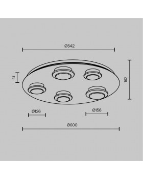 Потолочный светильник Maytoni MOD361CL-L58BS3K-foto5