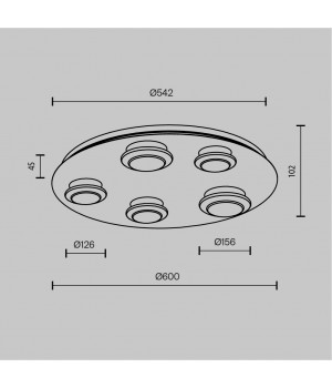 Потолочный светильник Maytoni MOD361CL-L58BS3K-foto5