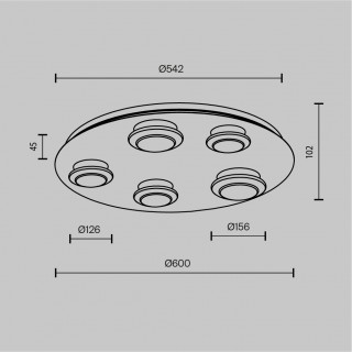 Потолочный светильник Maytoni MOD361CL-L58BS3K-foto5
