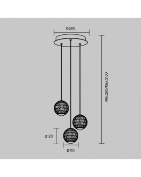 Подвесной светильник Maytoni MOD293PL-L18BS3K-foto4
