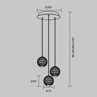 Подвесной светильник Maytoni MOD293PL-L18BS3K-foto4