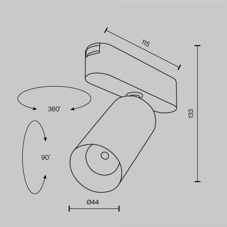 Трековый светильник Technical TR103-1-12W4K-M-W