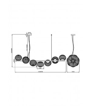 Подвесной светильник Maytoni MOD268PL-07B-foto7