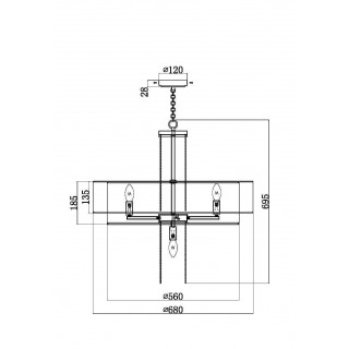 Подвесной светильник Maytoni MOD151PL-05G-foto2