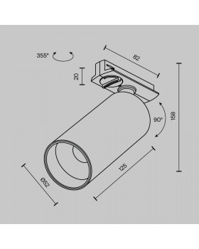 Трековый светильник Technical TR021-1-12W3K-W-BBS-foto3