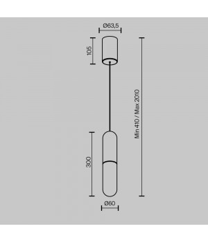 Подвесной светильник Technical P101PL-L300-12W3K-W-foto8