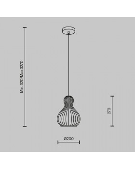 Подвесной светильник Maytoni MOD192PL-01W-foto3