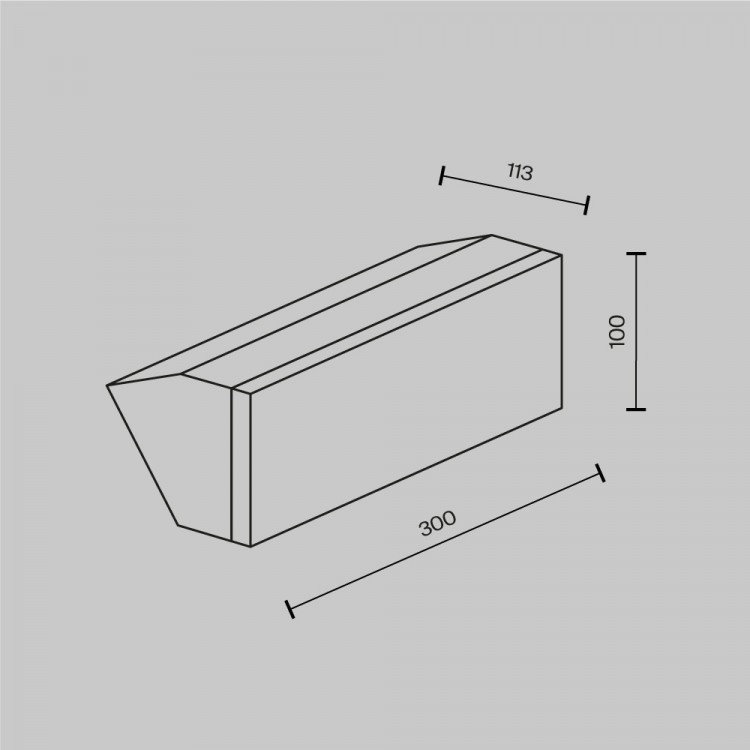 Настенный светильник (бра) Outdoor O436WL-L20GF3K