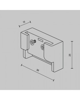 Комплектующие для текстильной подвесной системы Technical TRA130BECDuo-B-foto4