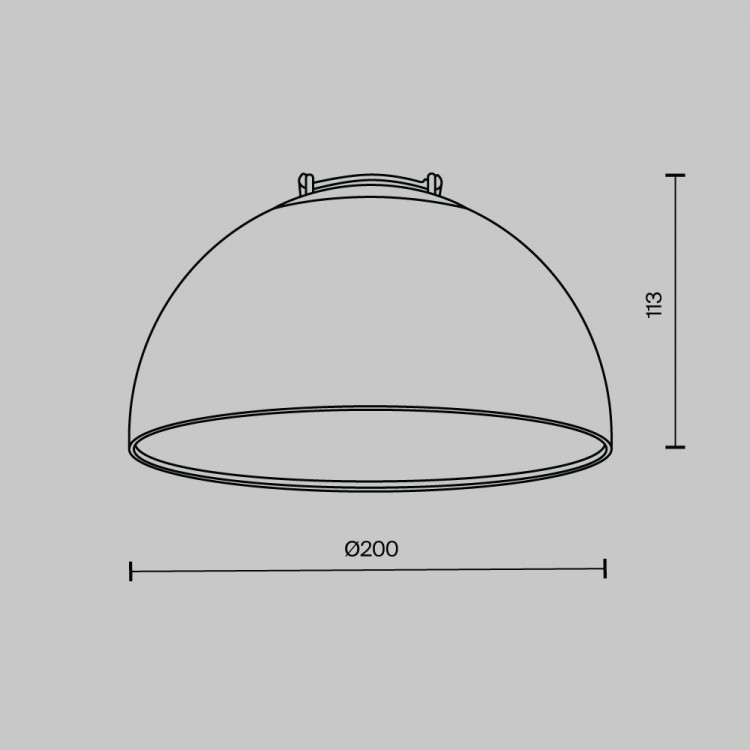 Трековый подвесной светильник Technical TR126B-20W3K-B