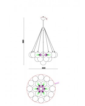 Подвесной светильник Freya FR5231PL-06BS-foto9