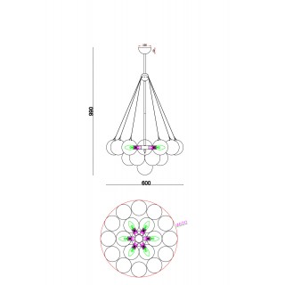 Подвесной светильник Freya FR5231PL-06BS-foto9