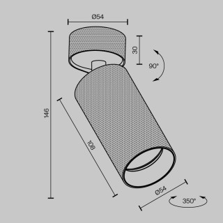 Потолочный светильник Technical C082CL-01-GU10-MG-foto10