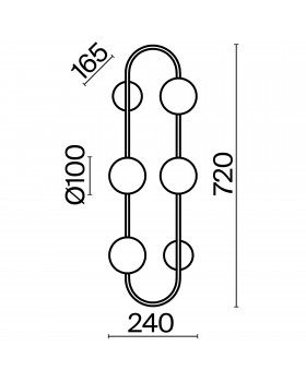 Настенный светильник (бра) Freya FR5233WL-04BS1-foto2